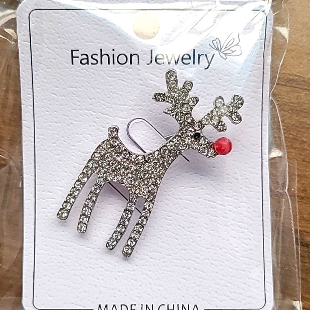 Fashion Pin, Rudolph the Red Nosed Reindeer, NIB